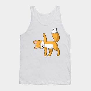 Fox at Yoga Stretching Tank Top